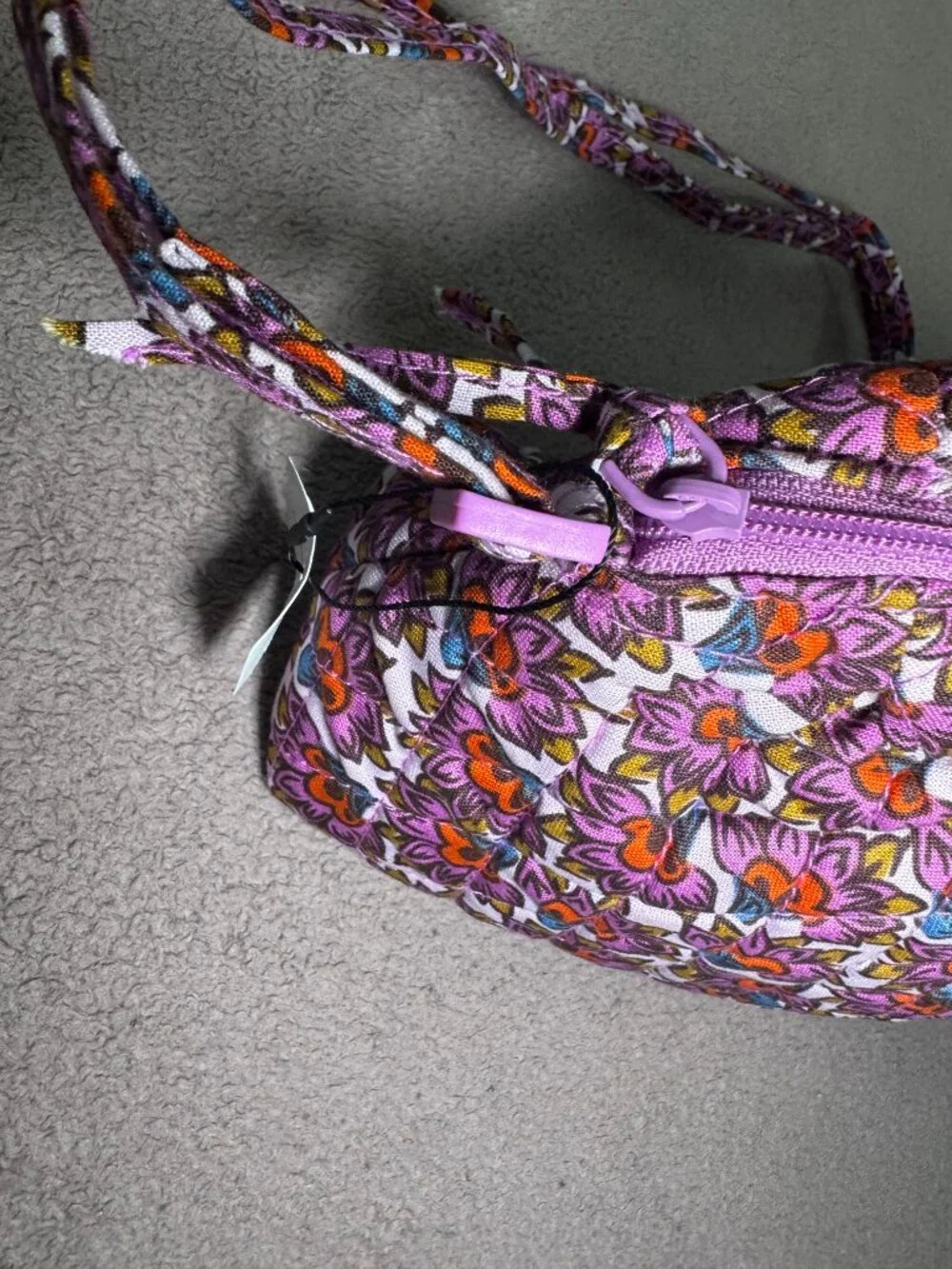 NWT Vera Bradley Floral Scaevola Fan Crossbody Camera Bag